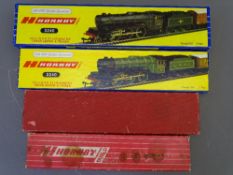 MODEL RAILWAY - Hornby Dublo empty locomotive boxes only, 2240 Green Arrow, 3240 Green Arrow, 2225
