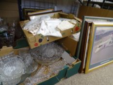 COLOURFUL ART GLASS, cut and other vases and jugs along with other interesting items of moulded