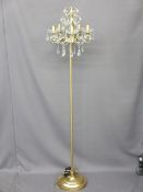 LAURA ASHLEY STANDING CHANDELIER FLOOR LAMP, 160cms H E/T