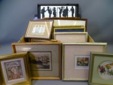 MIXED FRAMED PICTURES & PRINTS, a quantity