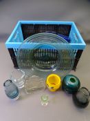 MURANO, URANIUM, FROSTED and other interesting items of glassware