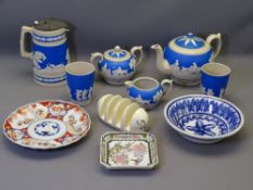 COPELAND SPODE SIX PIECE TEA SERVICE, Beswick toast rack and similar items