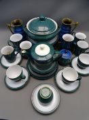 DENBY DINNERWARE, BOURNE DENBY JUGS, a quantity