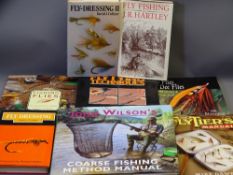 QUANTITY OF FLY FISHING BOOKS including 'Tying Techniques' by Jacqueline Wakeford, 'Fishing Flies'