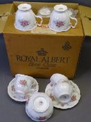 ROYAL ALBERT 'TRANQUILITY' twenty one piece bone china tea service comprising six cups, saucers