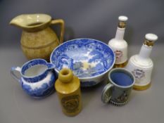 SPODE ITALIAN JUG & BOWL, Wade Bell commemoratives, Ruthin Soda Water Company bottle ETC