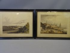 ROBERT BOWYER two early 19th Century aquatints - titled 'Smolensko', dated 1814, 30 x 40cms and 'The