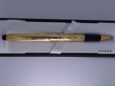 CROSS - Modern 10ct Gold Filled Cross Century ii ballpoint pen. In original box. NOS