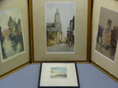 TATTON WINTER ETC - three signed etchings and ALICE BARNWELL proof stamped signed print