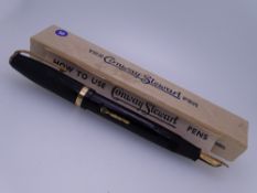 CONWAY STEWART - Vintage (early 1950s-early 1960s) Black Conway Stewart No. 84 fountain pen with