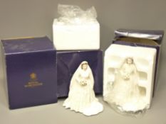 THREE BOXED ROYAL WORCESTER QUEEN ELIZABETH FIGURINES