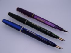 CONWAY STEWART - Vintage (1960s-early 70s) Blue Conway Stewart 570 Dinkie Lumina fountain pen,