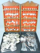 48 SOUVENIR SPOONS ON A STAND including British Empire Exhibition 1924, Coronation ETC, together