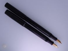 WATERMAN - vintage (1920s) Black Chased Hard Rubber Waterman Ideal No.52 fountain pen with gold