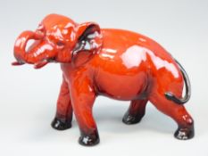 ROYAL DOULTON FLAMBE - 'Elephant', 14cms H