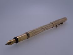 SWAN MABIE TODD - Vintage (1930s) Gold Filled Swan Mabie Todd Leverless fountain pen with engine