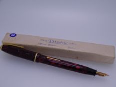 CONWAY STEWART - Vintage (1950s) Red Marble Conway Stewart 550 