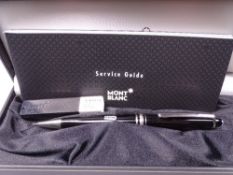 MONTBLANC - Black Montblanc Meisterstück Solitaire mechanical pencil with Platinum trim. Takes 0.5mm