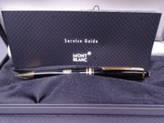 MONTBLANC - Black Montblanc Meisterstück Solitaire mechanical pencil with Gold trim. Takes 0.7mm