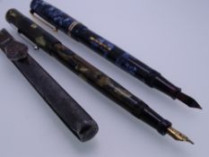 SWAN MABIE TODD - Vintage (1910s-1920s) 'Swan' Metal Pocket - a means of carrying clipless pens,