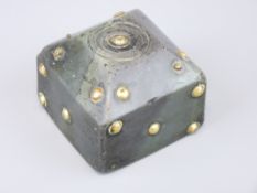 MID 19TH CENTURY SLATE TARGET DOOR STOP