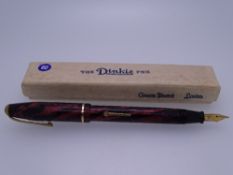 CONWAY STEWART - Vintage (1950s) Copper Rose and Black Marble Conway Stewart 550 