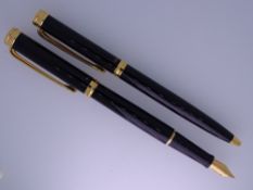 WATERMAN - Modern (early 2000s but now discontinued) Black lacquer Waterman Harmonie fountain pen