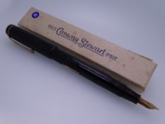 CONWAY STEWART - Vintage (early 1950s) Black The Conway Stewart No. 116 Ink Pencil fountain pen with
