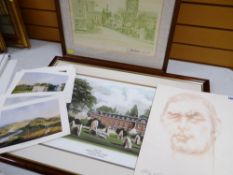 ANDREW VICARI colour print - titled 'Homage to Carwyn James', signed and numbered in pencil (71/