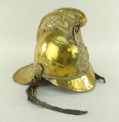 EARLY 20TH CENTURY MERRYWEATHER NATIONAL FIRE BRIGADES UNION BRASS HELMET