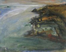 PETER PRENDERGAST limited edition (51/75) colour print - Ynys Môn coastal scene, entitled verso '