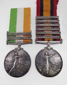 MEDALS: BOER WAR PAIR comprising Queen's South Africa Medal (5321 Corpl J. W. Stanley, RL: WT: