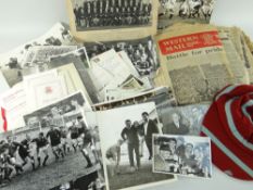 RUGBY UNION EPHEMERA RELATING TO FORMER WALES CAPTAIN NORMAN GALE (1939-215) comprising black and