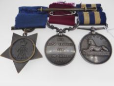 MEDALS: EGYPT CAMPAIGN GROUP comprising undated Egypt Medal (5044, Sergeant J. Merritt, M. S. Corps)