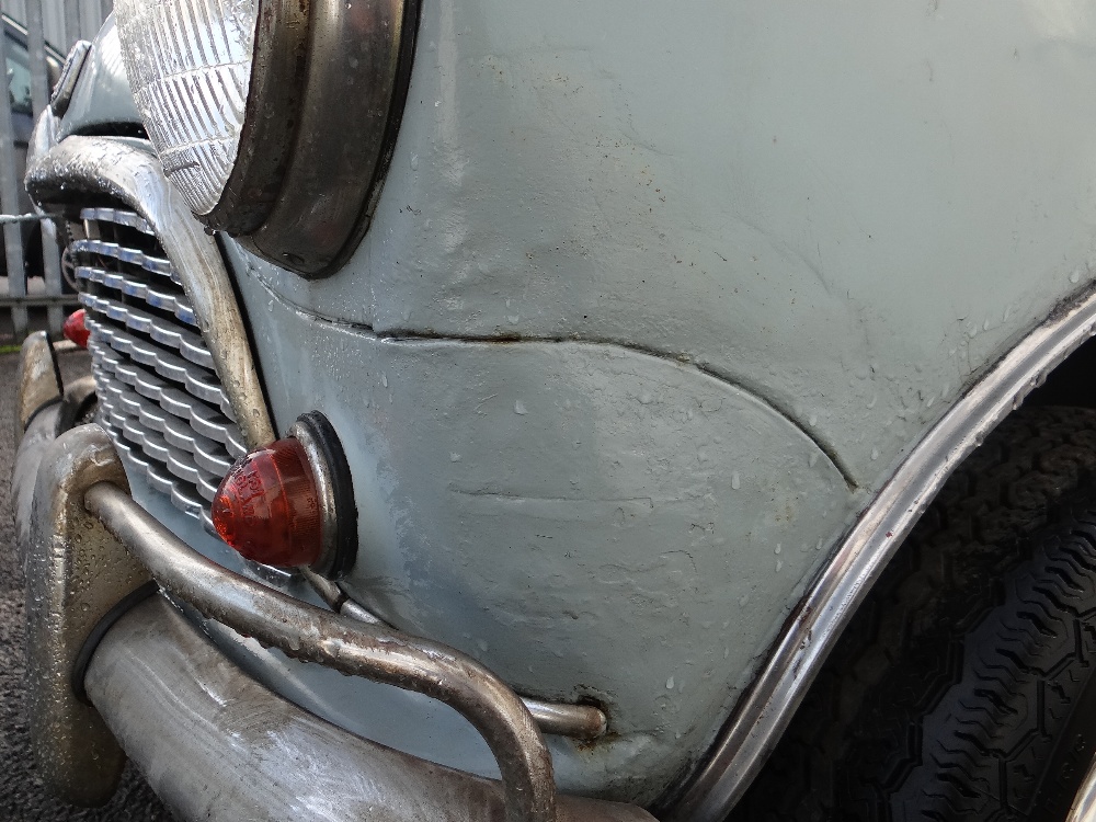 1963 AUSTIN MARK 1 MINI PETROL 848CC HAVING DATELESS/CHERISHED NUMBER PLATE '244 JG', in grey with - Image 24 of 79