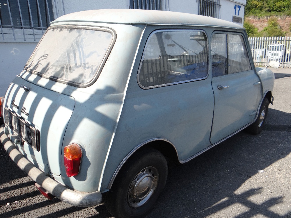 1963 AUSTIN MARK 1 MINI PETROL 848CC HAVING DATELESS/CHERISHED NUMBER PLATE '244 JG', in grey with - Image 6 of 79