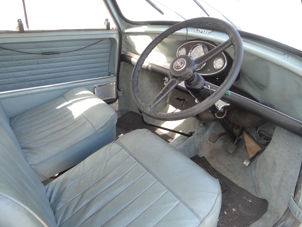 1963 AUSTIN MARK 1 MINI PETROL 848CC HAVING DATELESS/CHERISHED NUMBER PLATE '244 JG', in grey with - Image 8 of 79