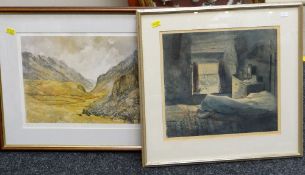 AUDREY HIND limited edition (174/540) colour print - Llanberis Pass, Gwynedd, entitled in pencil '