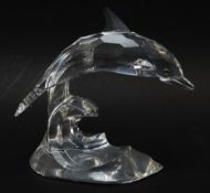 SWAROVSKI LEAPING DOLPHIN ORNAMENT, 190365, 9.5cms high