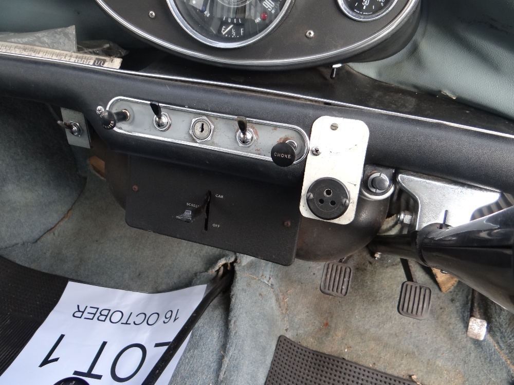 1963 AUSTIN MARK 1 MINI PETROL 848CC HAVING DATELESS/CHERISHED NUMBER PLATE '244 JG', in grey with - Image 44 of 79