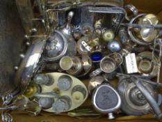 EPBM THREE PIECE TEASET and other plated ware