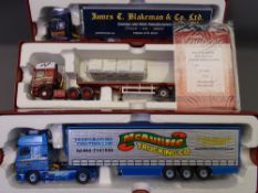 CORGI 150TH SCALE HAULIERS OF RENOWN, three models to include CC13247 DAF95 Fridge Curtain Side