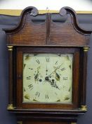 CIRCA 1840 OAK LONGCASE CLOCK, 13