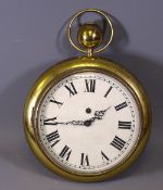 CLOCKS - brass pocket watch effect wall hanging clock with smith's movement