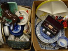 CARLTONWARE HORS D'OEUVRES DISH, Newport dish, Royal Doulton and an assortment of other china and