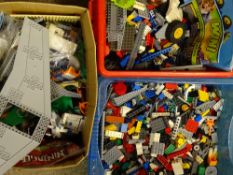 LEGO - an assortment of loose within three boxes