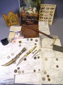 MIXED COLLECTABLES GROUP including navigation maps for inland waterways, Antique Collector's Club