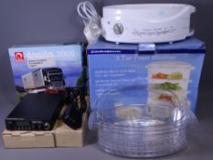 DANITA 3000 BOXED MOBILE CB RADIO and a food steamer