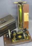 VINTAGE JONES CASED SEWING MACHINE and a Phillit Quick Pump boxed