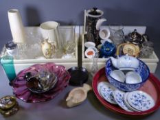 ART GLASS PEDESTAL BOWL, AYNSLEY CHINA, PORTMEIRION, Magic City by Susan William, Ellis coffeeware